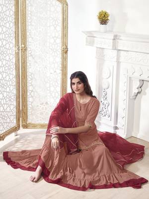 Women Ethnic Motifs Sequined Embroidered Kurta Set with Dupatta 6
