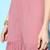 Women Pink Embroidered Kurti with Sharara & With Dupatta