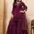 Purple colour Embroidered Kurti & Sharara Sets