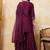 Purple colour Embroidered Kurti & Sharara Sets