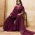 Purple colour Embroidered Kurti & Sharara Sets