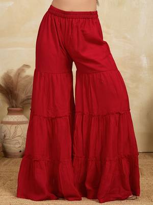 Women Ethnic Motifs Embroidered A-Line Kurta with Sharara & Dupatta 7
