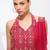 Ethnic Motifs Embroidered Thread Work Georgette Straight Kurta & Sharara & Dupatta