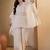 Women Floral Thread Embroidered Top and Palazzo Co-Ords Set