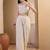 Women Floral Thread Embroidered Top and Palazzo Co-Ords Set