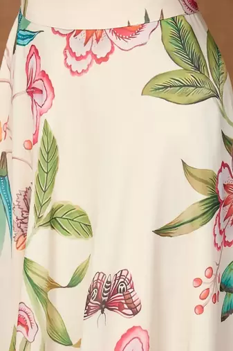 Floral Printed A-Line Top With Skirt Co-Ords