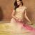 Romantic Florals Organza crop top lehenga choli