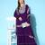 Purple colour Ethnic Motifs Embroidered Thread Work Kurti With Sharara & With Dupatta