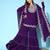 Purple colour Ethnic Motifs Embroidered Thread Work Kurti With Sharara & With Dupatta