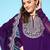 Purple colour Ethnic Motifs Embroidered Thread Work Kurti With Sharara & With Dupatta