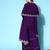 Purple colour Ethnic Motifs Embroidered Thread Work Kurti With Sharara & With Dupatta
