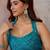Blue colour Organza Embellished Tunic with Palazzos