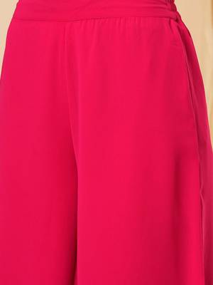 Pink colour kurta set with palazzao 3