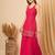 Pink colour kurta set with palazzao