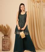 Team Green Printed Kurta with palazzo set 
