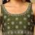 Green Embroidered Sleeveless Kurta set