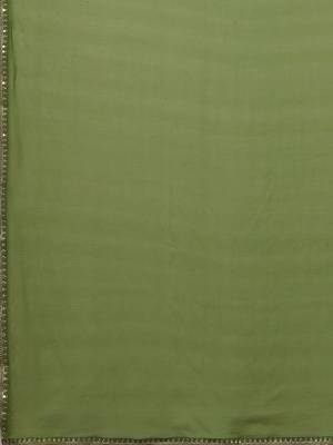 Green Embroidered Sleeveless Kurta set 4