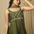 Green Embroidered Sleeveless Kurta set
