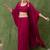Rani Pink Embroidered Crop Top With Shrug & Palazzos