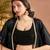 Black colour Women Embroidered Top Shrug With Palazzo set