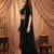 Black colour Women Embroidered Top Shrug With Palazzo set