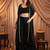 Black colour Women Embroidered Top Shrug With Palazzo set