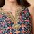 Navy Blue Printed Round Neck Kurti & Palazzos Set