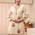 Cream colour Floral Embroidered Tunic with Palazzos