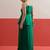 Green colour Shadow Work Embellished Top with Skirt