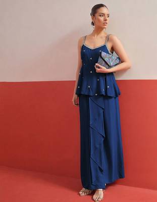 Shadow Work Embroidered Top with Skirt 1