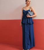 Shadow Work Embroidered Top with Skirt