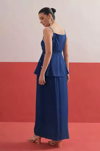 Shadow Work Embroidered Top with Skirt