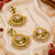 Traditional pearl chandbali earring tikka set