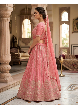 designer fancy party wear beautifull lehaga  2