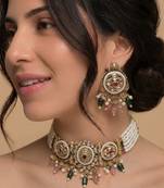 Multi-gemstone heritage choker set