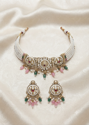 Multi-gemstone heritage choker set 3