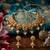 Antique gold polki & gemstone choker set