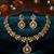 Navratna polki pendant choker set