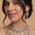 Silver-tone crystal cascade choker set