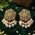 Floral polki & pearl statement earrings