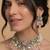 Rose quartz & silver-tone statement choker set