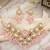 Rose quartz & silver-tone statement choker set