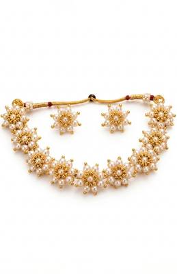 Pearl blossom choker set 2