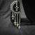 Oxidised Silver Chandbali Jhumka Earrings for Women, Long Chain Tassel Ethnic Jewellery for Navratri & Wedding