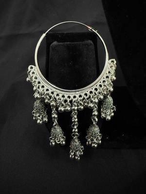 Oxidized Silver Chandbali Earrings for Women | Traditional Jhumka Dangle Earrings | Indian Ethnic Festive Jewellery 1
