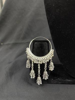 Oxidized Silver Chandbali Earrings for Women | Traditional Jhumka Dangle Earrings | Indian Ethnic Festive Jewellery 3