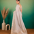 Grey Embroidery Beats Sequin Floral Work And Lightweight Tissue Linen Saree With Unstitched Blouse