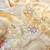 Cream Embroidery Beats Sequin Floral Work And Lightweight Tissue Linen Saree With Unstitched Blouse