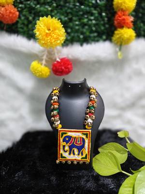  traditional ghungroo necklace set for women  2