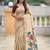 cream color soft cotton blend saree meenakari small motifs design with blouse
